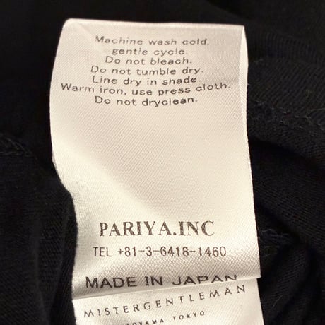MADE IN JAPAN製 MISTERGENTLEMAN 「CITYFADE」 プリント入り オーバーサイズ 長袖Tシャツ ブラック Sサイズ