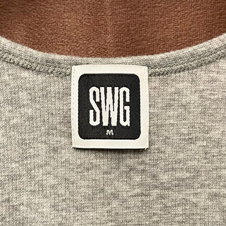 MADE IN JAPAN製 SWAGGER クロスプリントタンクトップ グレー Mサイズ