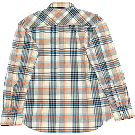 STUSSY DELUXE HAND TAILORED 長袖チェックシャツ マルチカラー Mサイズ
