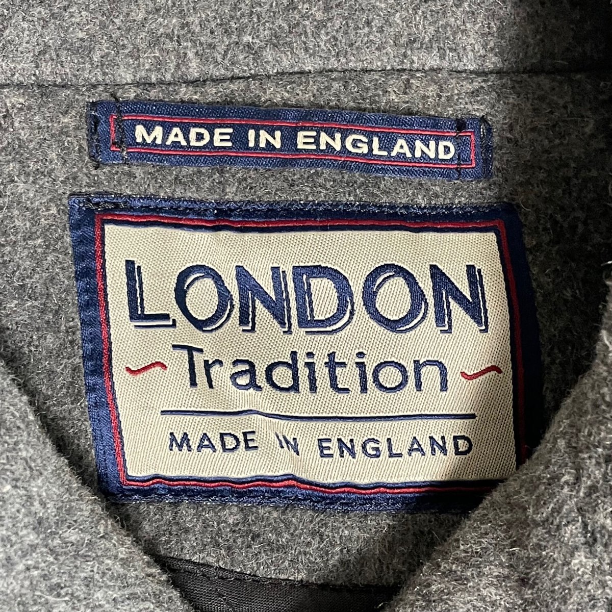 MADE IN ENGLAND製 LONDON Tradition ウールPコート グレー 3