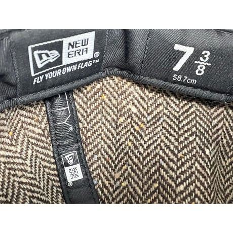NEWERA × MISTERGENTLEMAN ミックスツイードウールベースボールキャップ ブラウン 7-3/8 58.7cm