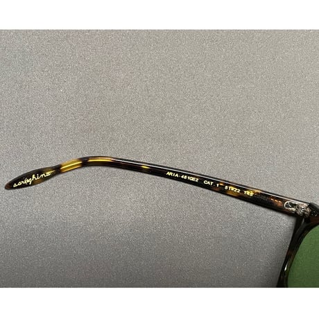 展示品渡し ★新品★ MADE IN ITALY製 SARAGHINA ARIA 481-GE2 HANDMADEサングラス べっ甲色 グリーンレンズ