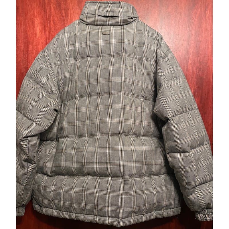 Sean John オーバーサイズチェック柄ダウンジャケット グレー XLサイズ