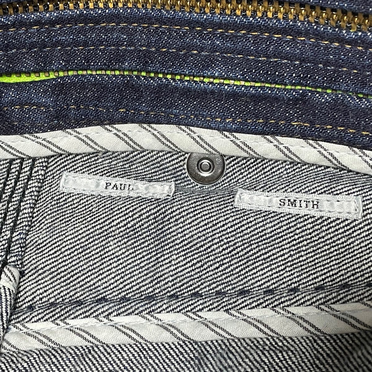 MADE IN JAPAN製 PAUL SMITH ペンキ加工デニムパンツ インディゴ