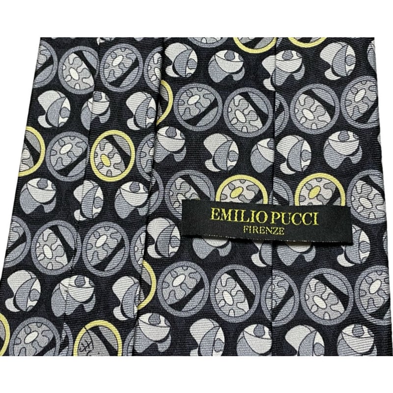 美品✨️エミリオプッチ ネクタイ ブラック ストライプ シルク イタリア製 美品✨️エミリオプッチ ネクタイ ブラック ストライプ シルク