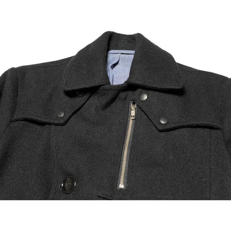 MADE IN USA製 MONITALY ウールPコート ブラック 36サイズ