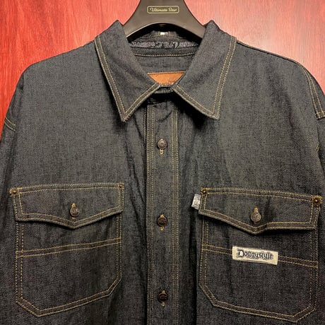 激レア SDC Snoop Dogg jeans バック刺繡入り デニムジャケット ブラック XLサイズ