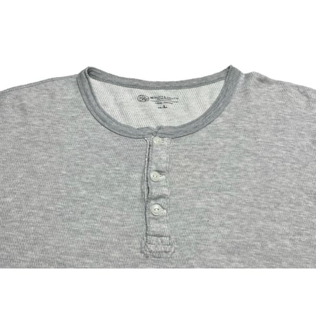 BEAUTY & YOUTH UNITED ARROWS ヘンリーネック半袖Tシャツ グレー Lサイズ