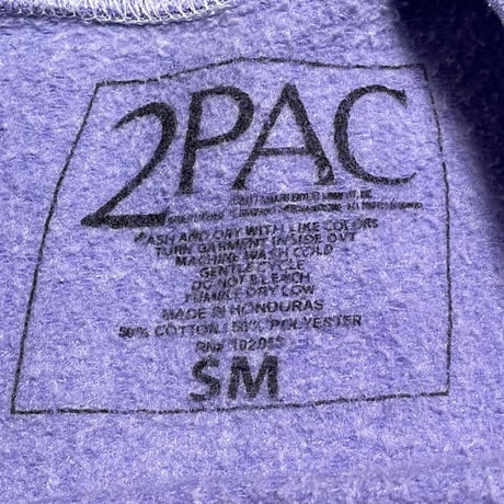 2PAC スウェットトレーナー パープル SMサイズ