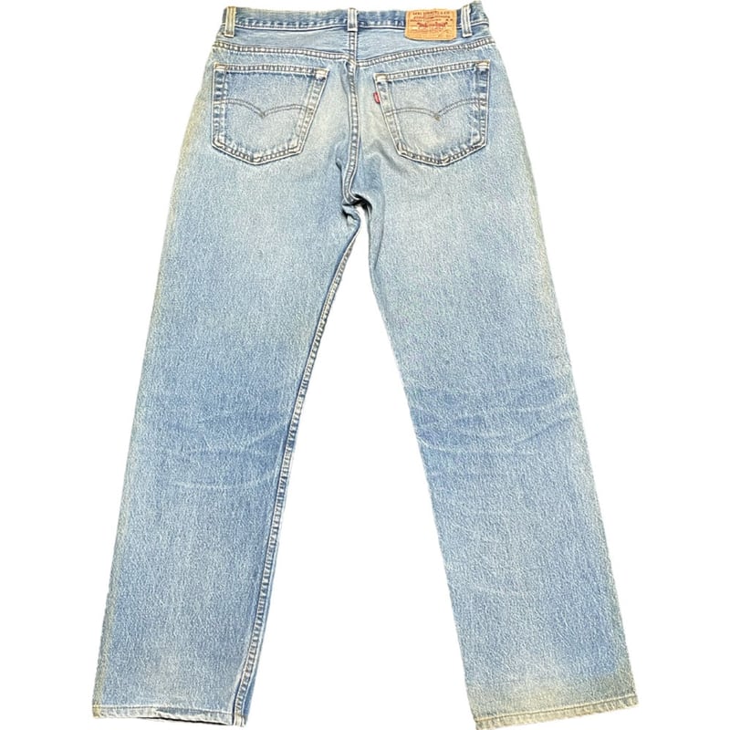 MADE IN USA製 LEVI'S 501 デニムパンツ ライトインディゴ W34×L34...