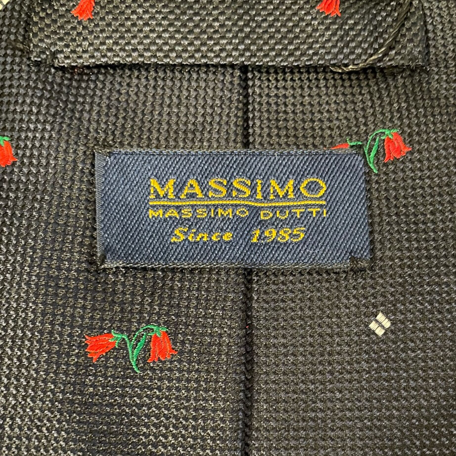 日本未上陸 MADE IN ITALY製 MASSIMO DUTTI 花柄ネクタイ