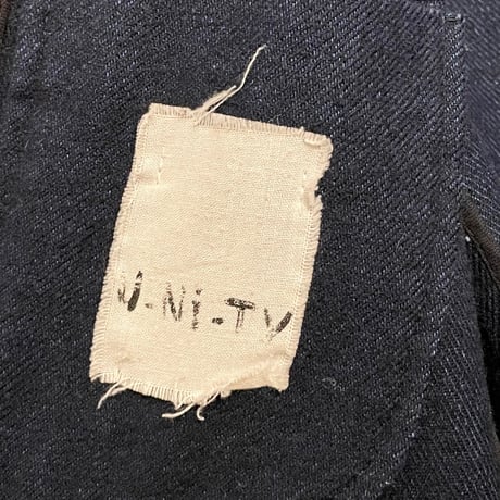 【SHIPS 取り扱い】 MADE IN ITALY製 U-Ni-Ty ウールミリタリーコート ネイビー 48サイズ