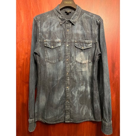 MADE IN ROMANIA製 Just Cavalli 長袖デニムシャツ インディゴ 50サイズ