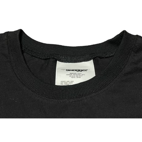 ☆タグ付き新古品☆ SWAGGER 七分袖フットボールシャツ ブラック Lサイズ