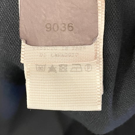 希少 MADE IN ITALY製 FRED PERRY 長袖鹿の子ニットシャツ ネイビー Mサイズ