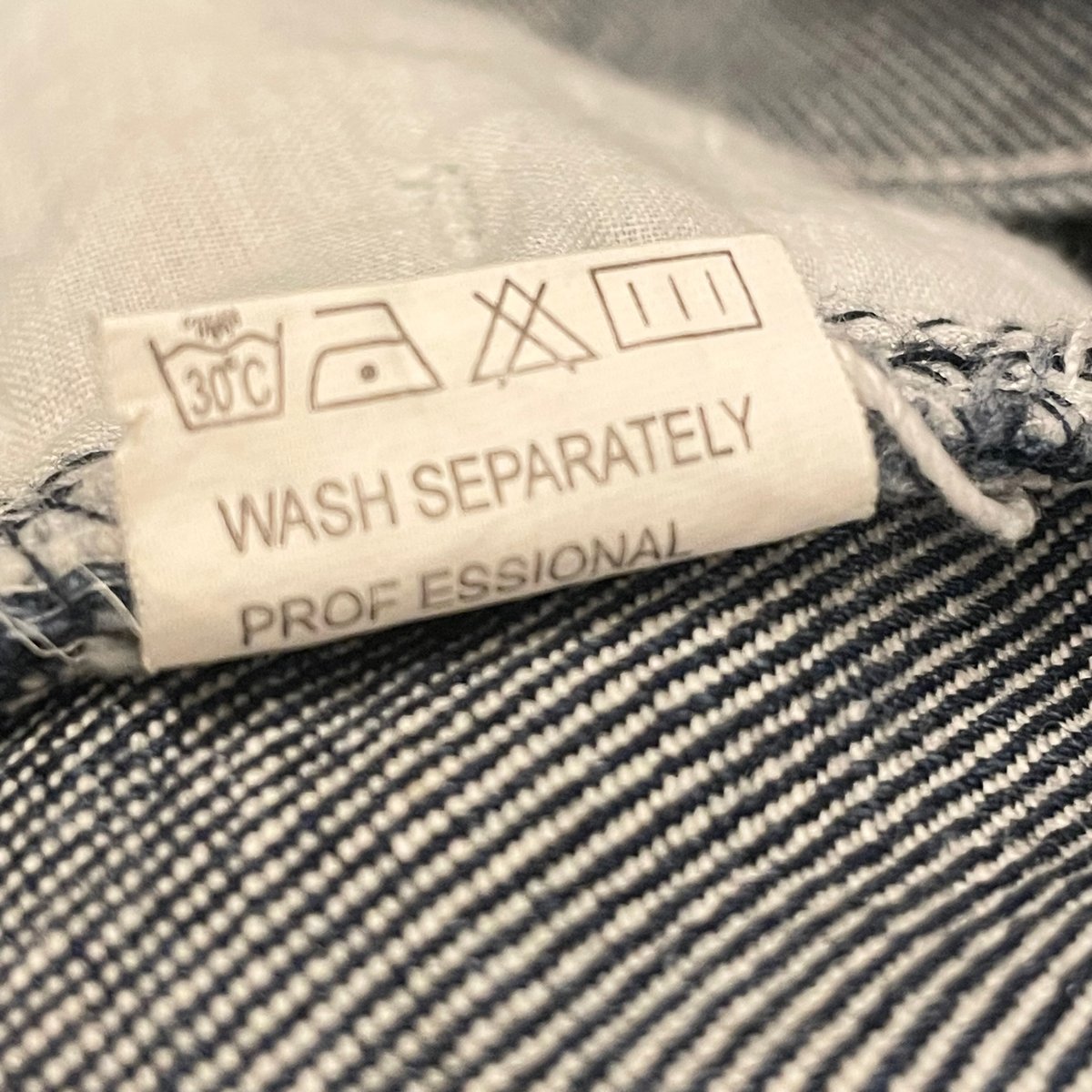 ROCAWEAR ノースリーブデニムベスト ネイビー×ホワイト XLサイズ