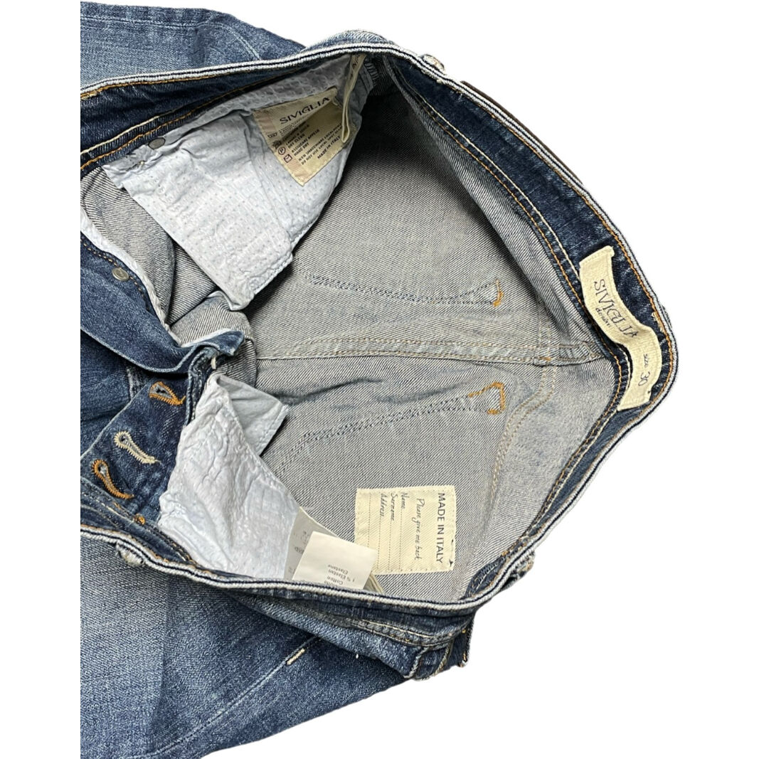 MADE IN ITALY製 SIVIGLIA デニムパンツ インディゴ W30サイズ MADE IN ITALY製 SIVIGLIA デニムパンツ インディゴ W30サイズ