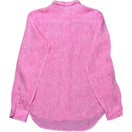 MADE IN JAPAN製 modem design FRENCH LINEN 長袖リネンシャツ ピンク 3サイズ