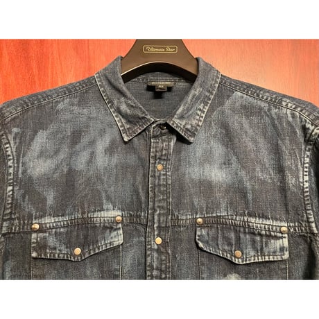 MADE IN ROMANIA製 Just Cavalli 長袖デニムシャツ インディゴ 50サイズ