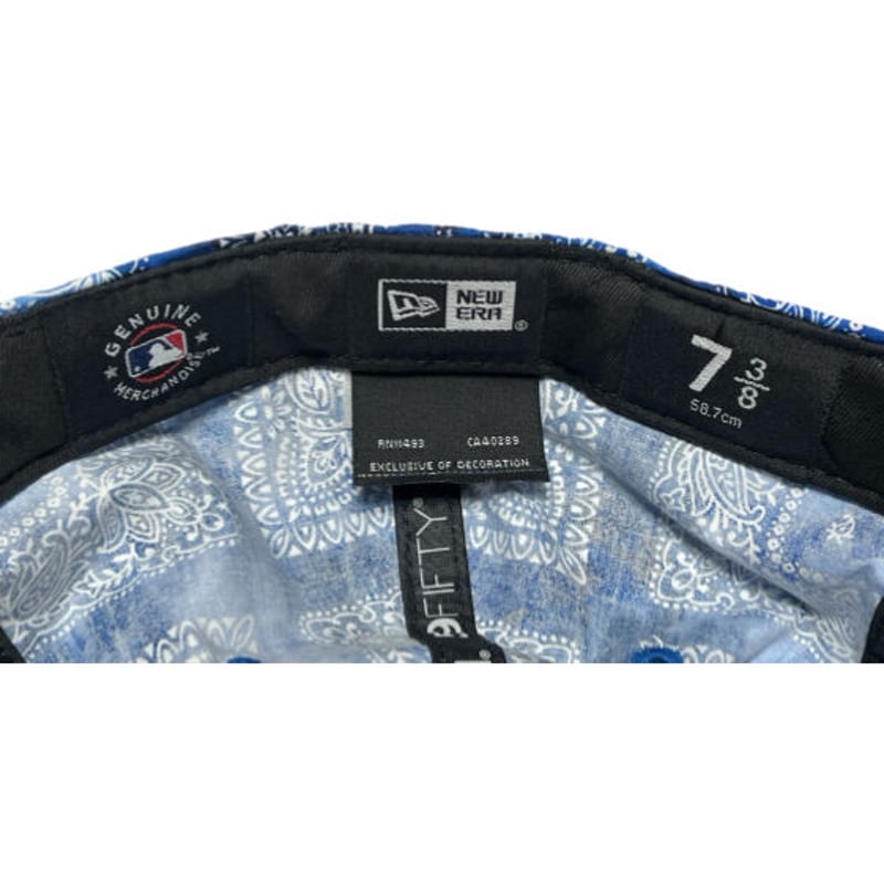 NEW ERA LOS ANGELES DODGERS ペイズリーバンダナ柄ベースボールキャッ...