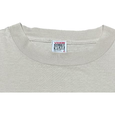 MADE IN USA製 VISION STREET WEAR 半袖Tシャツ ベージュ XLサイズ