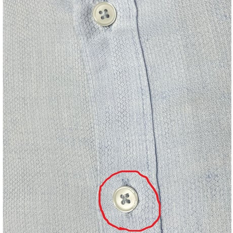 ▲訳あり商品▲ MADE IN ITALY製 eleventy 長袖リネンコットンシャツ サックスブルー 42-16 1/2サイズ