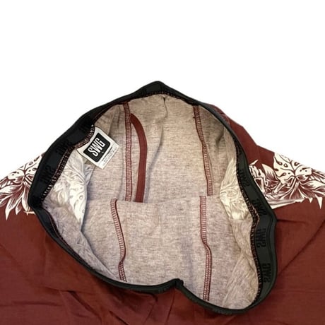 ☆タグ付き新古品☆ MADE IN JAPAN製 SWAGGER クロスボタニカル柄レギンス ワイン Fサイズ