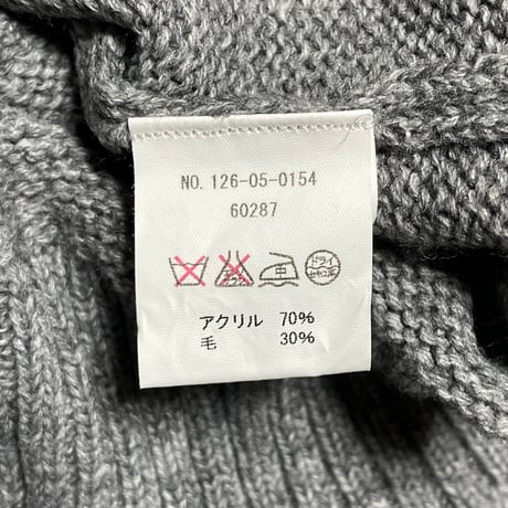 SHIPS GENERAL SUPPLY ハイネックセーター グレー Sサイズ