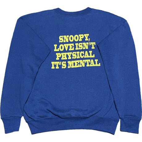 MADE IN USA製 STURDY SWEATS by Leeボディ VINTAGE SNOOPY LUCY スウェットトレーナー ネイビー Lサイズ