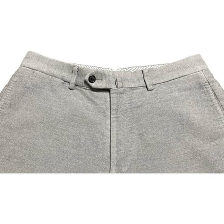 MADE IN ITALY製TESSUTI DI SONDRIO生地使用 TOMORROWLAND コットンハーフパンツ ライトグレー 46サイズ