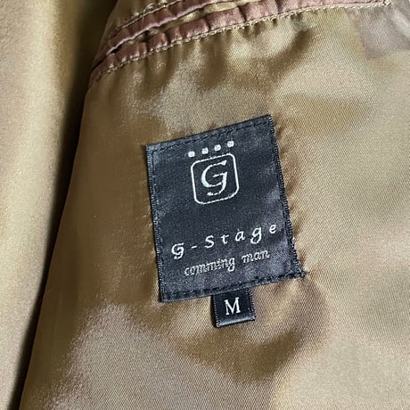 G-STAGE ラムレザーライダースジャケット ダークブラウン Mサイズ