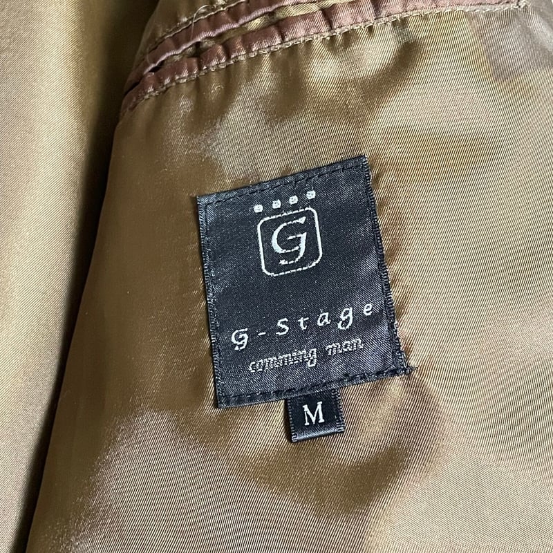 G-STAGE ラムレザーライダースジャケット ダークブラウン Mサイズ