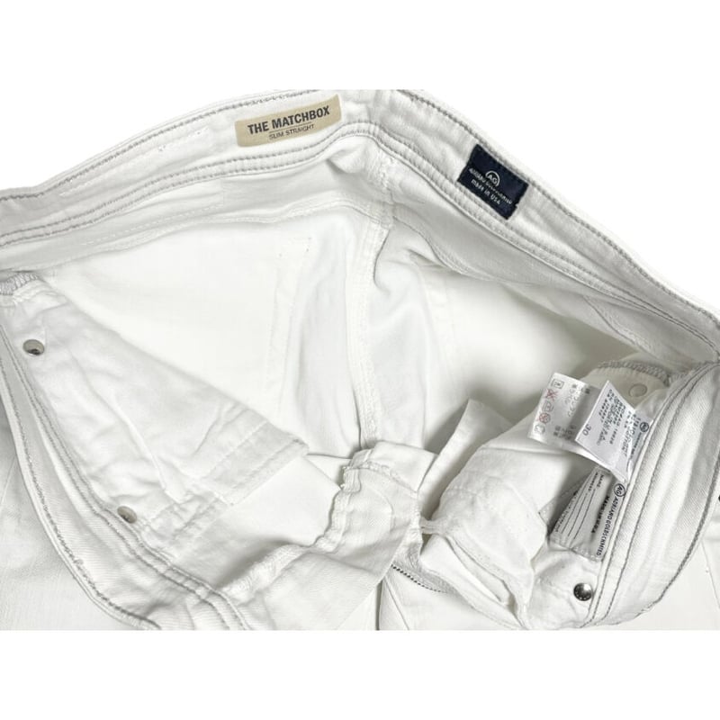 MADE IN USA製 ADRIANO GOLDSCHMIED ホワイトデニムパンツ ホワイ