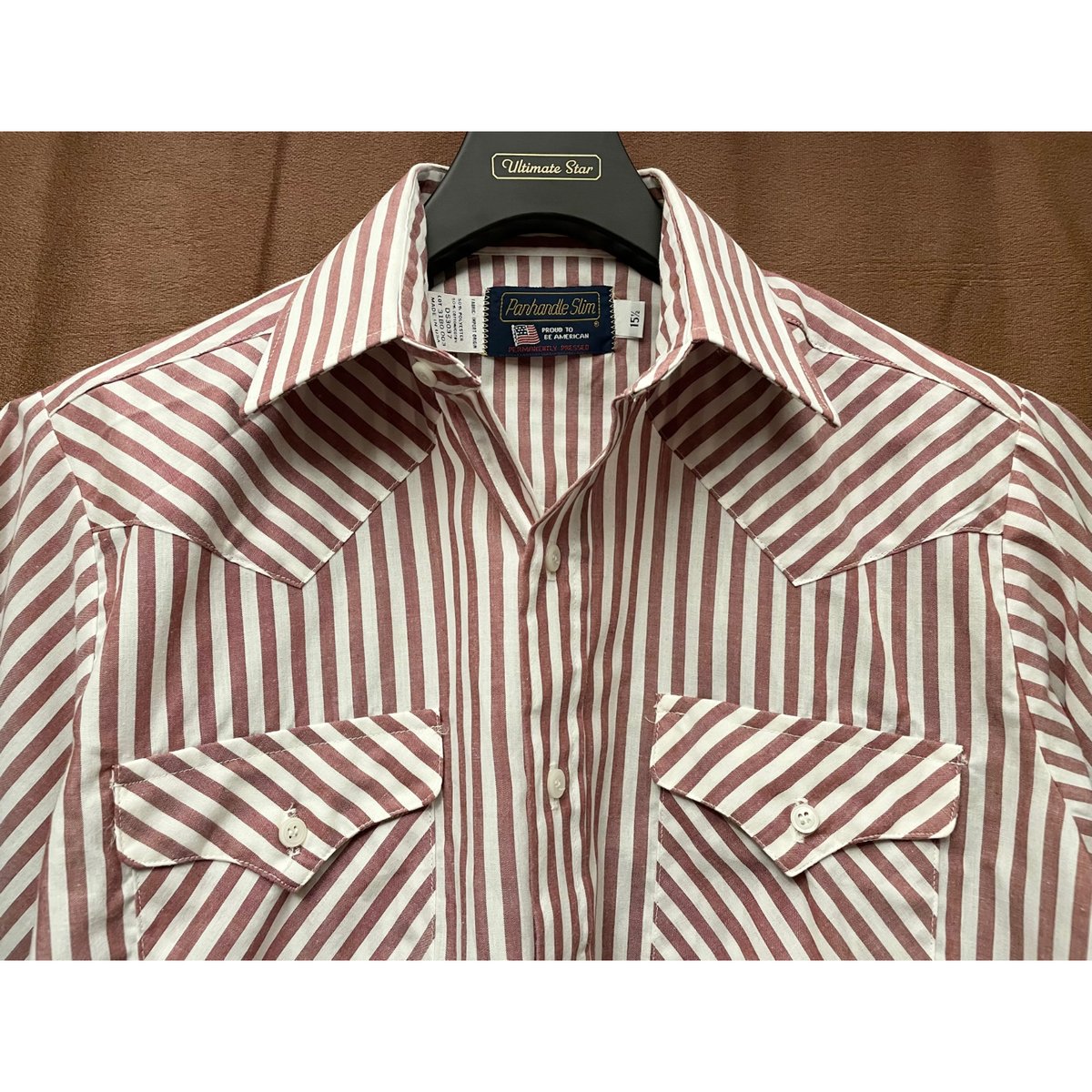 MADE IN USA製 80s～90s Panhandle Slim 半袖ストライプ柄ウエス