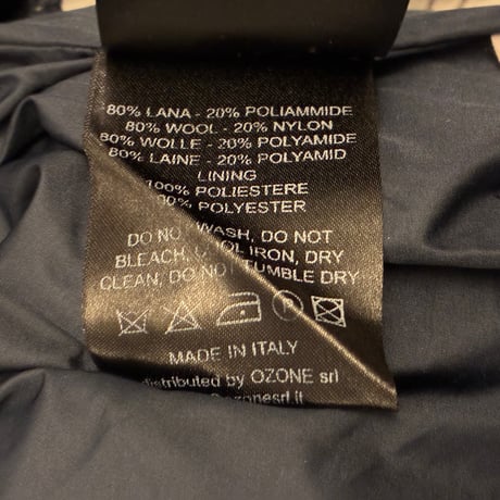 ▲訳あり商品▲ MADE IN ITALY製 Bark ニットダッフルコート ネイビー XSサイズ