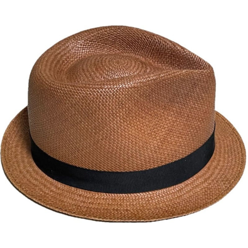 MADE IN USA製 Bailey of HOLLYWOOD 本パナマハット ブラウン M