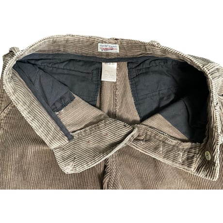 MADE IN USA製 90s GUESS JEANS TRADEMARKタグ コーデュロイパンツ ブラウン W31サイズ