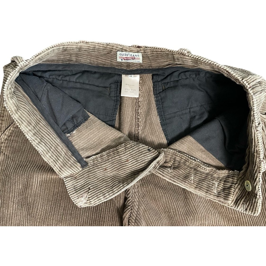 MADE IN USA製 90s GUESS JEANS TRADEMARKタグ コーデュロイ