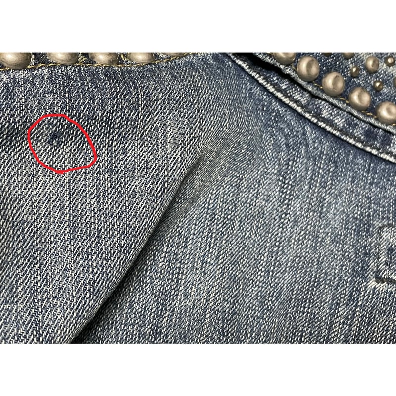 DENIM&SUPPLY RALPH LAUREN スタッズ加工デニムジャケット ライトインデ
