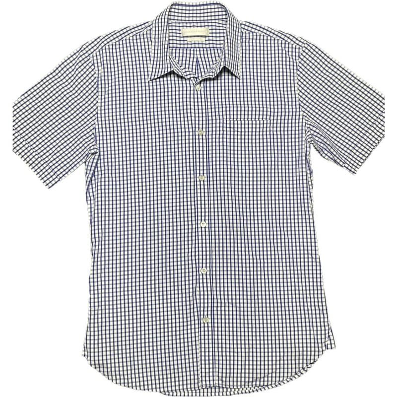 △訳あり商品△ MADE IN ITALY製 ALEXANDER McQUEEN 半袖ギンガム