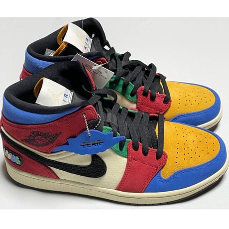 ☆黒タグ付き新古品☆ NIKE AIR JORDAN1 MID SE FEARLESS BLUE THE GREAT スニーカー マルチカラー 10.5/28.5cm