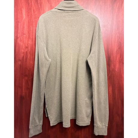 MADE IN Northern Mariana Islands製 80s～90s Polo by Ralph Lauren タートルネックコットンカットソー オリーブ Lサイズ