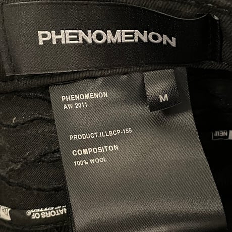 激レア NEW ERA × PHENOMENON 2011AWモデル Originators of the True Fitted ウールキャップ ブラック 7-3/8 58.7cm