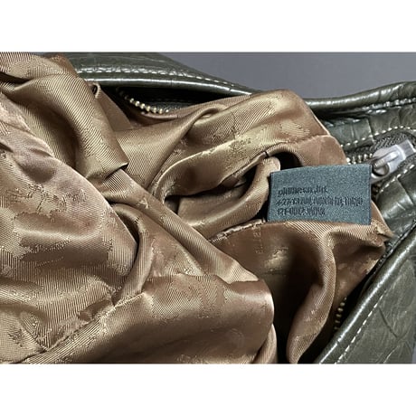 ▲訳あり商品▲ MADE IN JAPAN製 ANIARY レザーショルダーバッグ カーキ