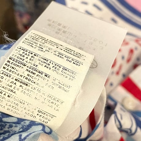 MADE IN ITALY製 Brilla per il gusto × C.I.T. spa 長袖総柄シャツ マルチカラー Sサイズ