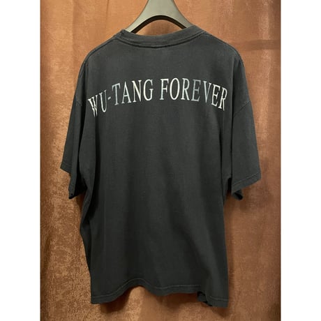 激レア MADE IN MEXICO製 1997Copyright WU-TANG CLAN「FOREVER」プリントラップTシャツ ブラック XLサイズ