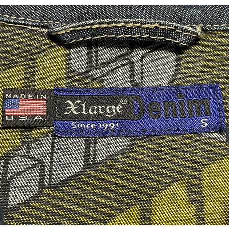 MADE IN USA製 Xlarge Denim フルジップデニムジャケット インディゴ Sサイズ