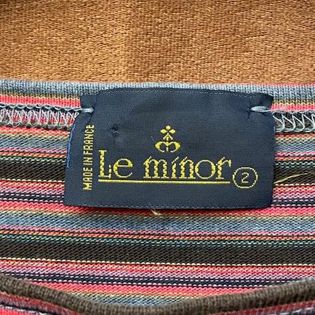 ▲訳あり商品▲ MADE IN FRANCE製 Le minor ボーダー柄バスクシャツ マルチカラー 2サイズ