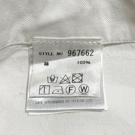 MADE IN ITALY製 Capri 長袖オックスフォードシャツ ホワイト Lサイズ