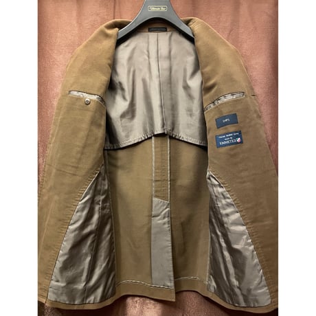 ▲訳あり商品▲ MADE IN JAPAN製 SHIPS EMMETEX生地 テーラードジャケット ブラウン 46サイズ